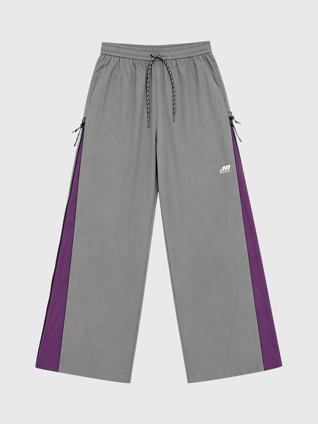 Weekday Outdoor Wide-leg Contrast Color Cargo Pants - Grey