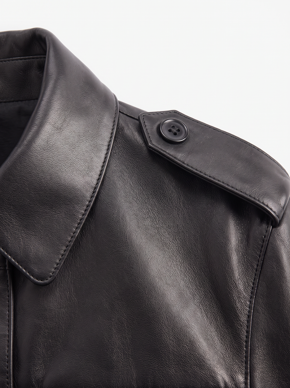 Weekday Outdoor Cropped Multi-Pocket Zip Faux Leather Jacket - Black