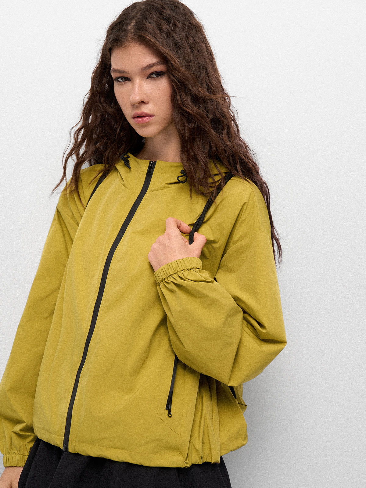 On-Off Sky Jacket – Lemon Green