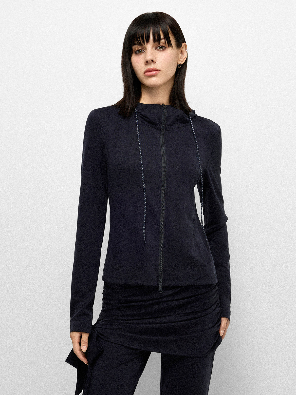 Zip Mark Jacket - Jet Black
