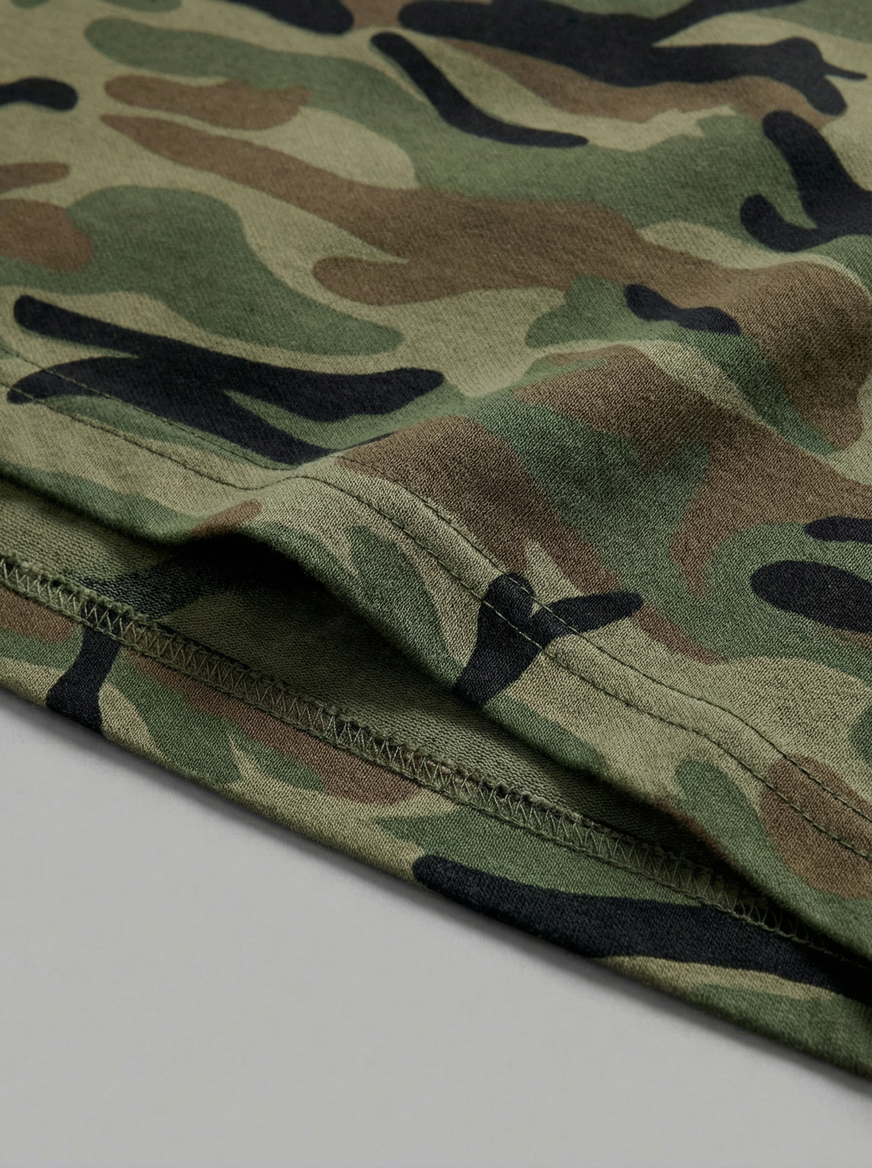 Co-ed Dorm Baggy Camouflage Print Tee - Camo