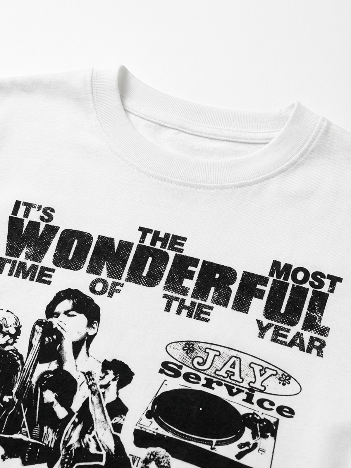 Brick Lane Vintage Graphic Print Long Sleeve T-Shirt - White