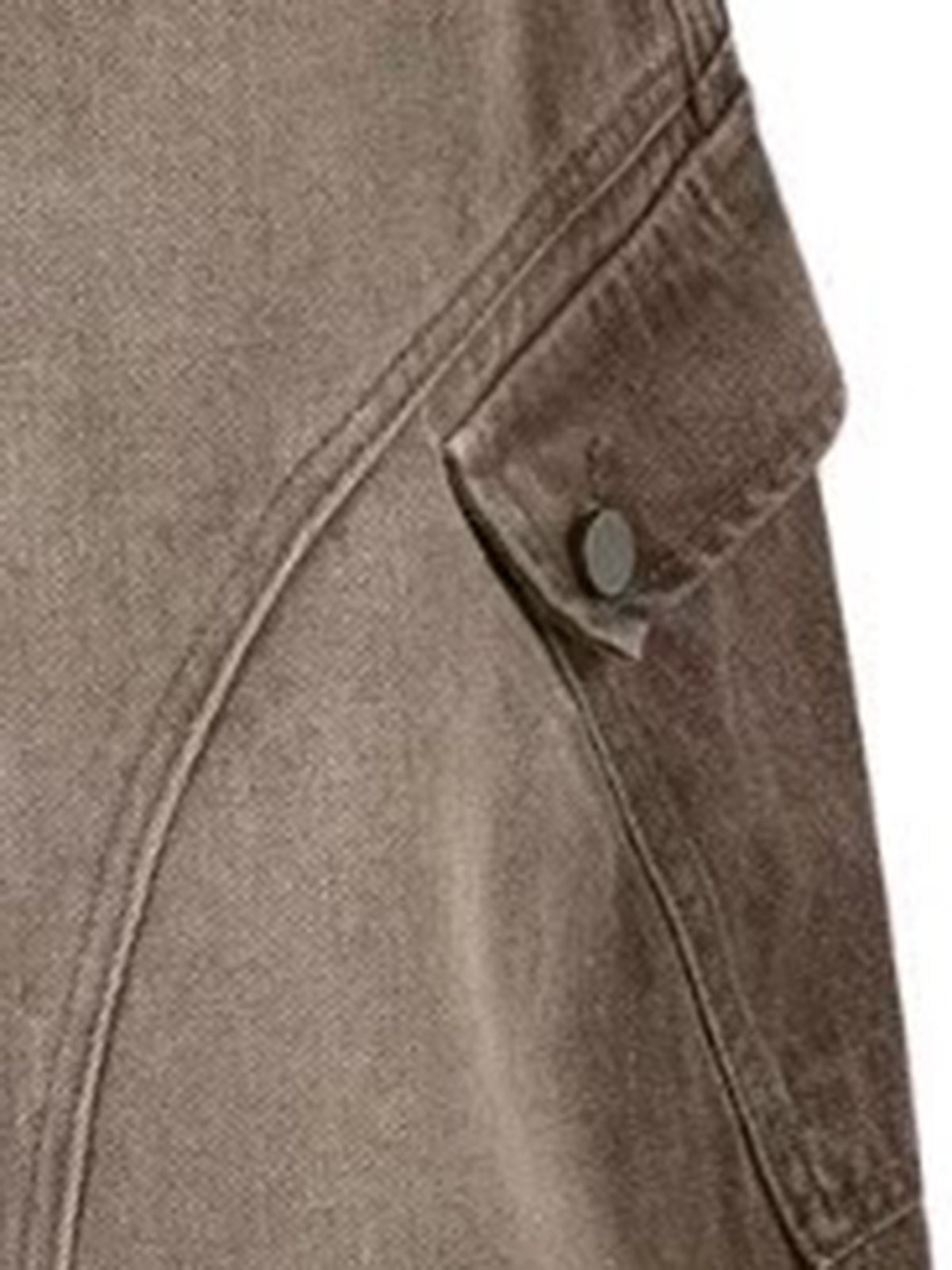 Cocoa Drift Denim Pants – Coffee Brown