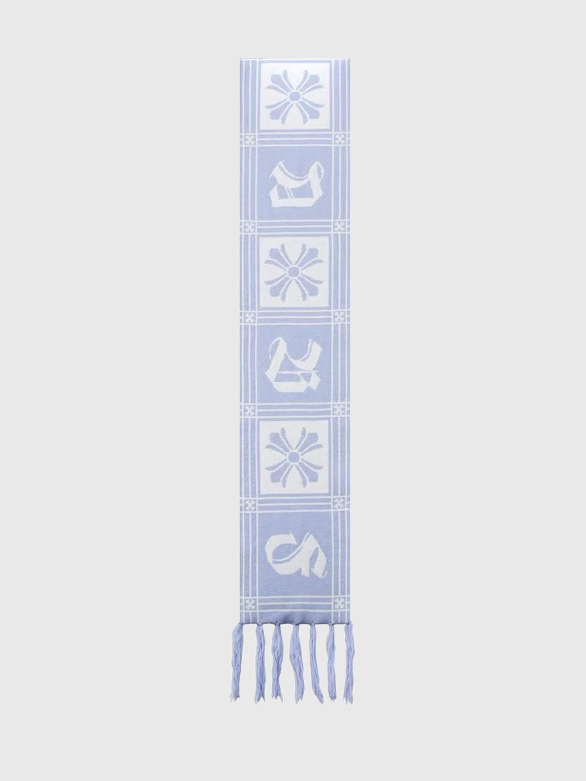 Decoded Knit Scarf – Mist Blue