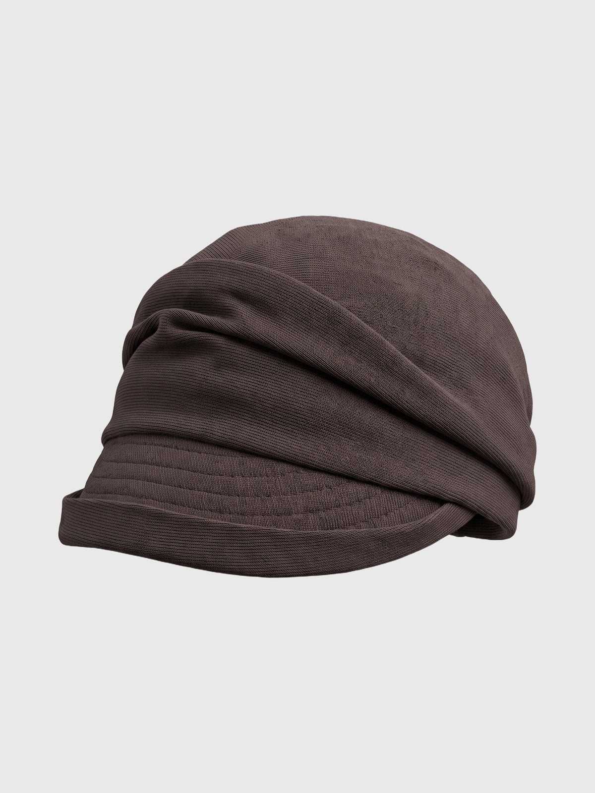 American Club Casual Pleated Beret Cap - Grey