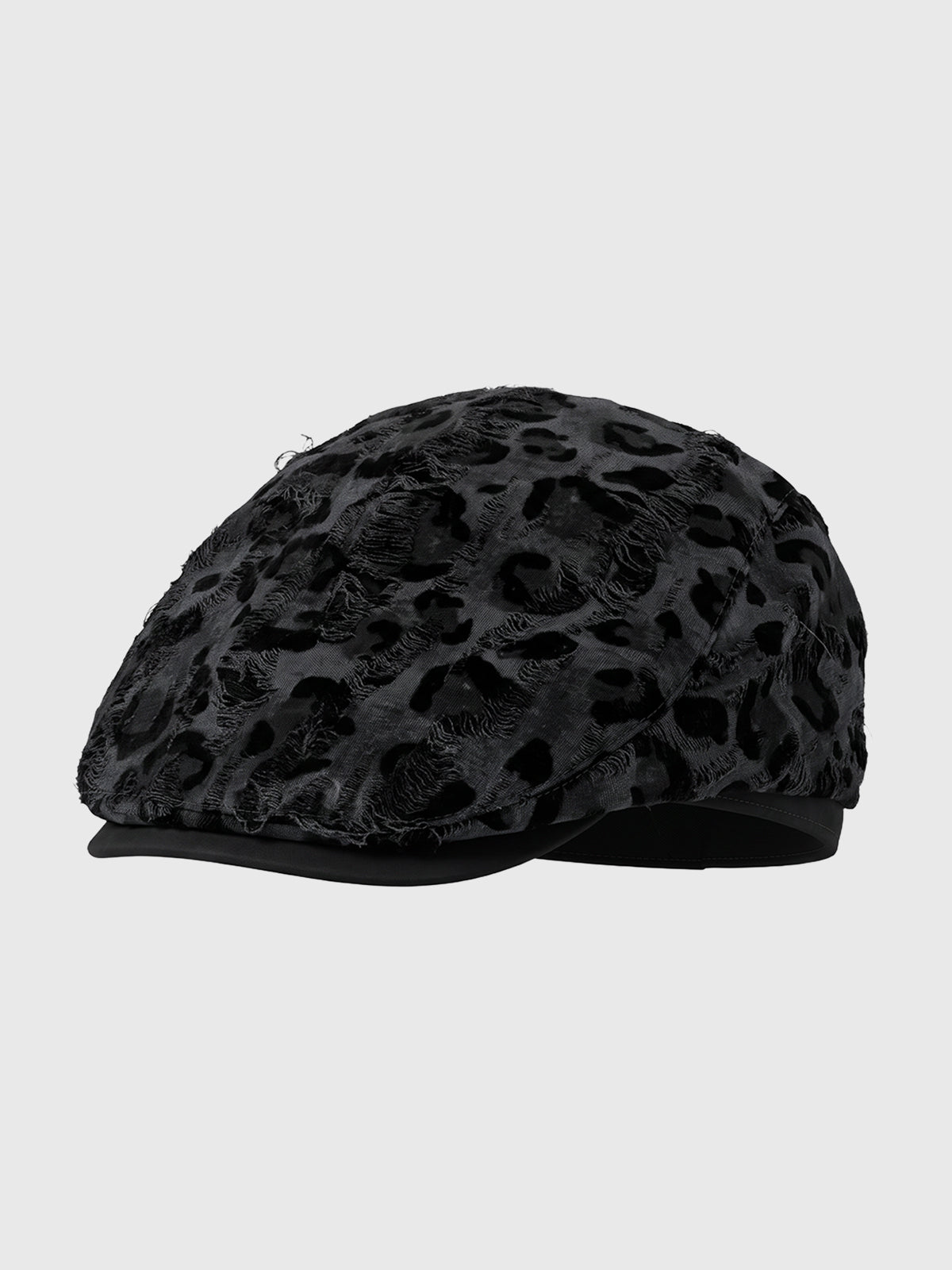 American Club Casual Jacquard Flat Cap - Black