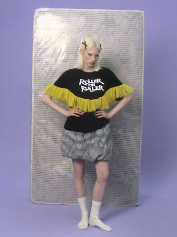 Tulle-Track Tee - Noir Lemon