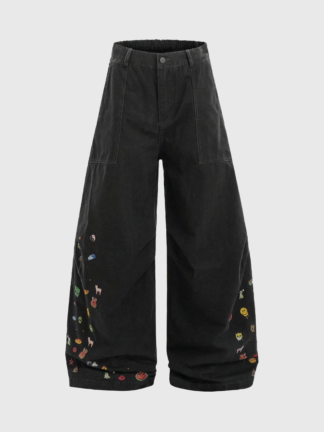 Handled Carefully Curve Pants – Multi Black