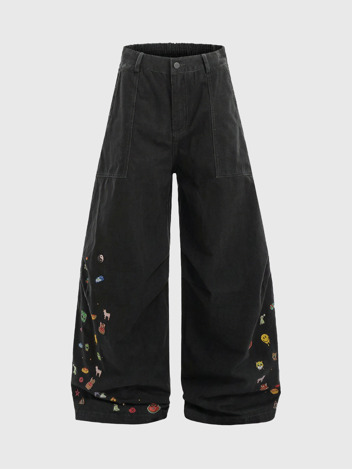 Handled Carefully Curve Pants – Multi Black