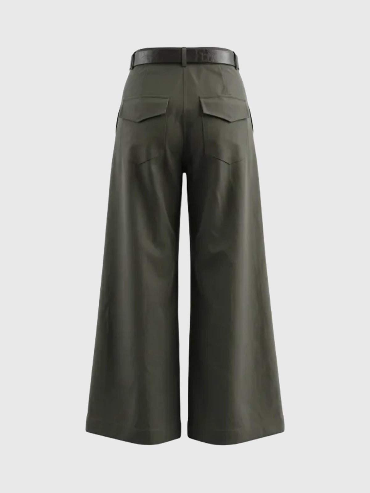 Weekday Outdoor Wide-leg Multi-Pocket Cargo Maxi Pants - Green
