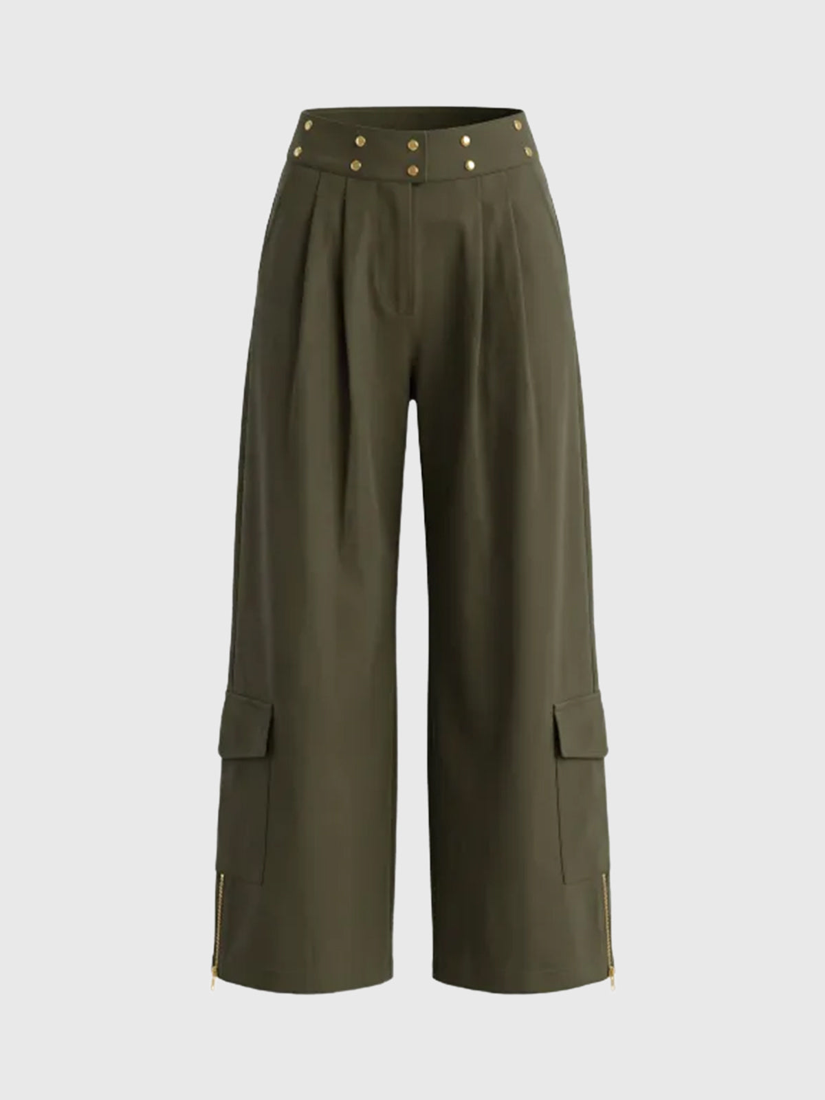 Weekday Outdoor Wide-leg Pleated Casual Maxi Pants - Brown