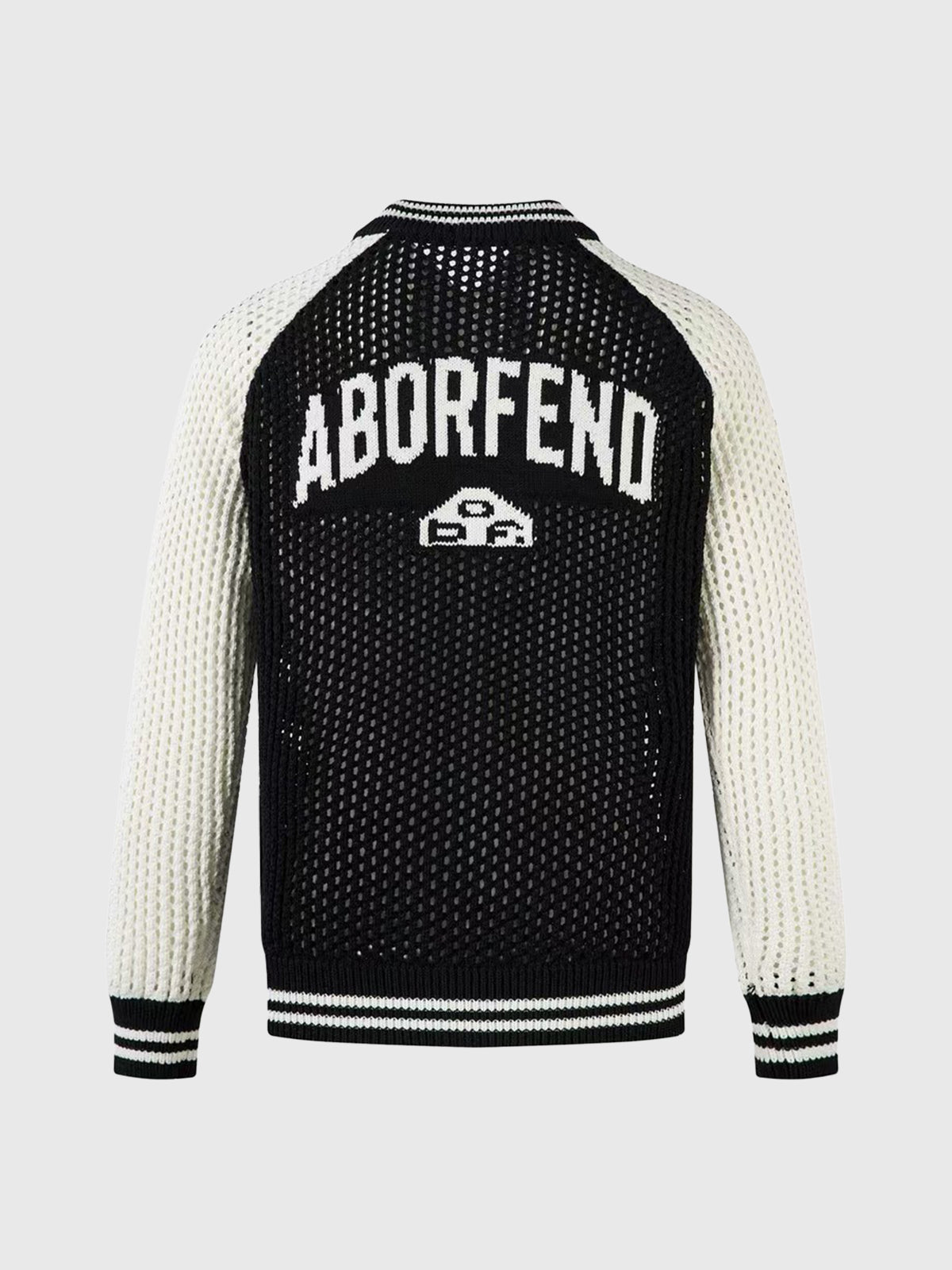 Mesh Varsity Zip Jacket – Bold Black