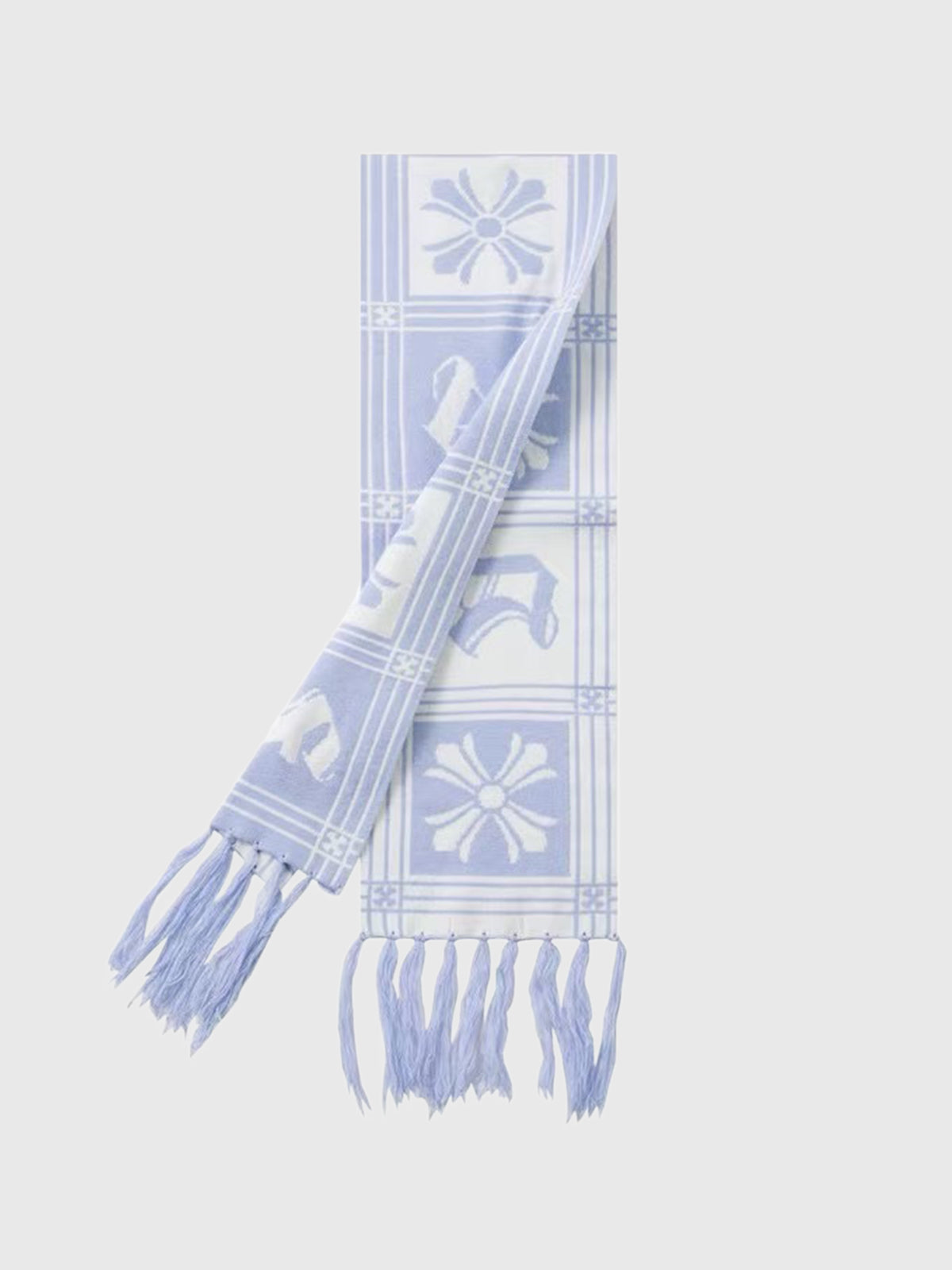 Decoded Knit Scarf – Mist Blue