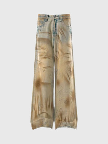 Weekday Outdoor Wide-leg Camouflage Cargo Maxi Pants - Brown