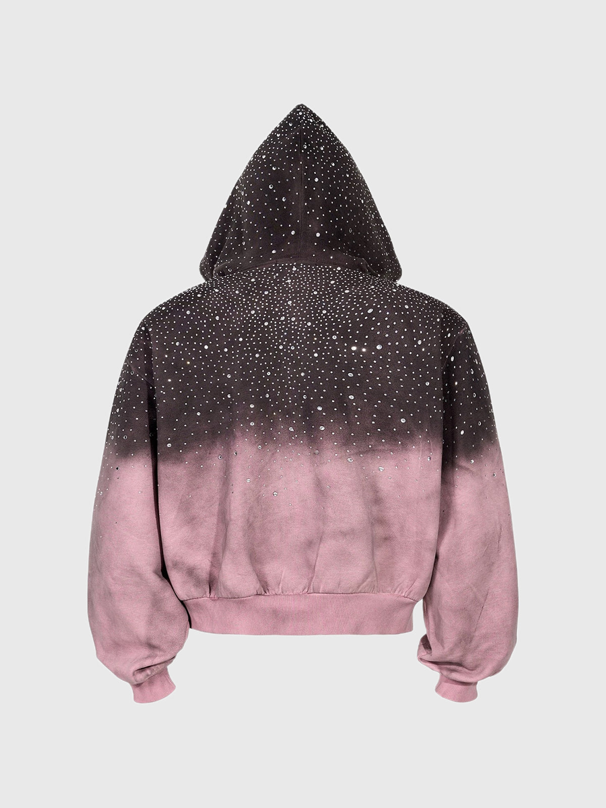 American Club Baggy Star Graphic Hooded Top - Pink