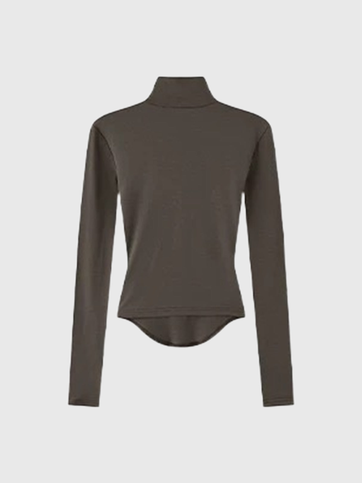 Brick Lane Skimming Graphic Print Long Sleeve Top - Grey