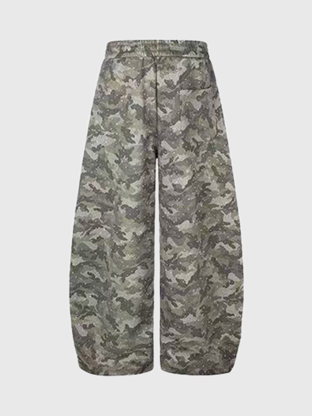 Weekday Outdoor Wide-leg Camouflage Cargo Maxi Pants - Grey