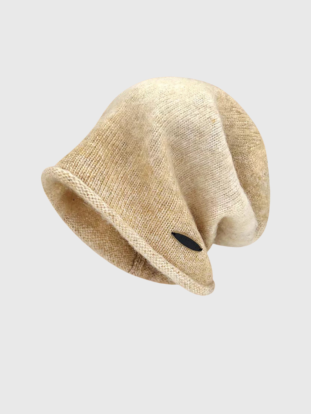 Co-ed Dorm Casual Slouchy Ribbed Beanie - Beige