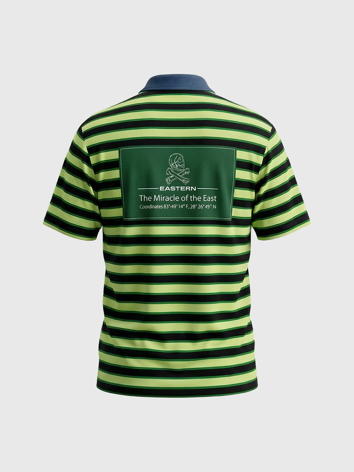 Parallel Stripe Polo - Moss Forest