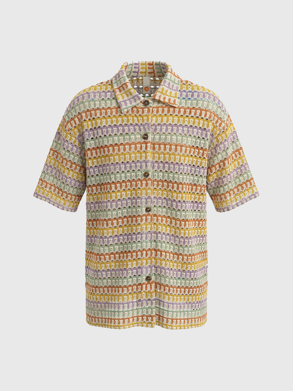 Co-ed Dorm Cutout Relaxed Shirt - Amber Stripe