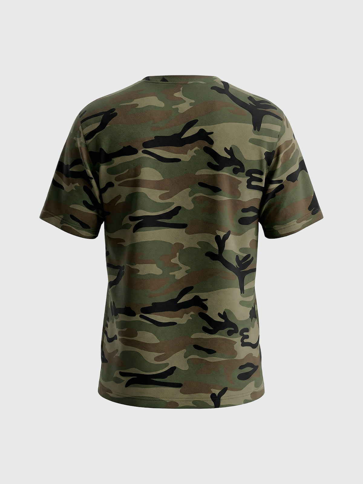 Co-ed Dorm Baggy Camouflage Print Tee - Camo