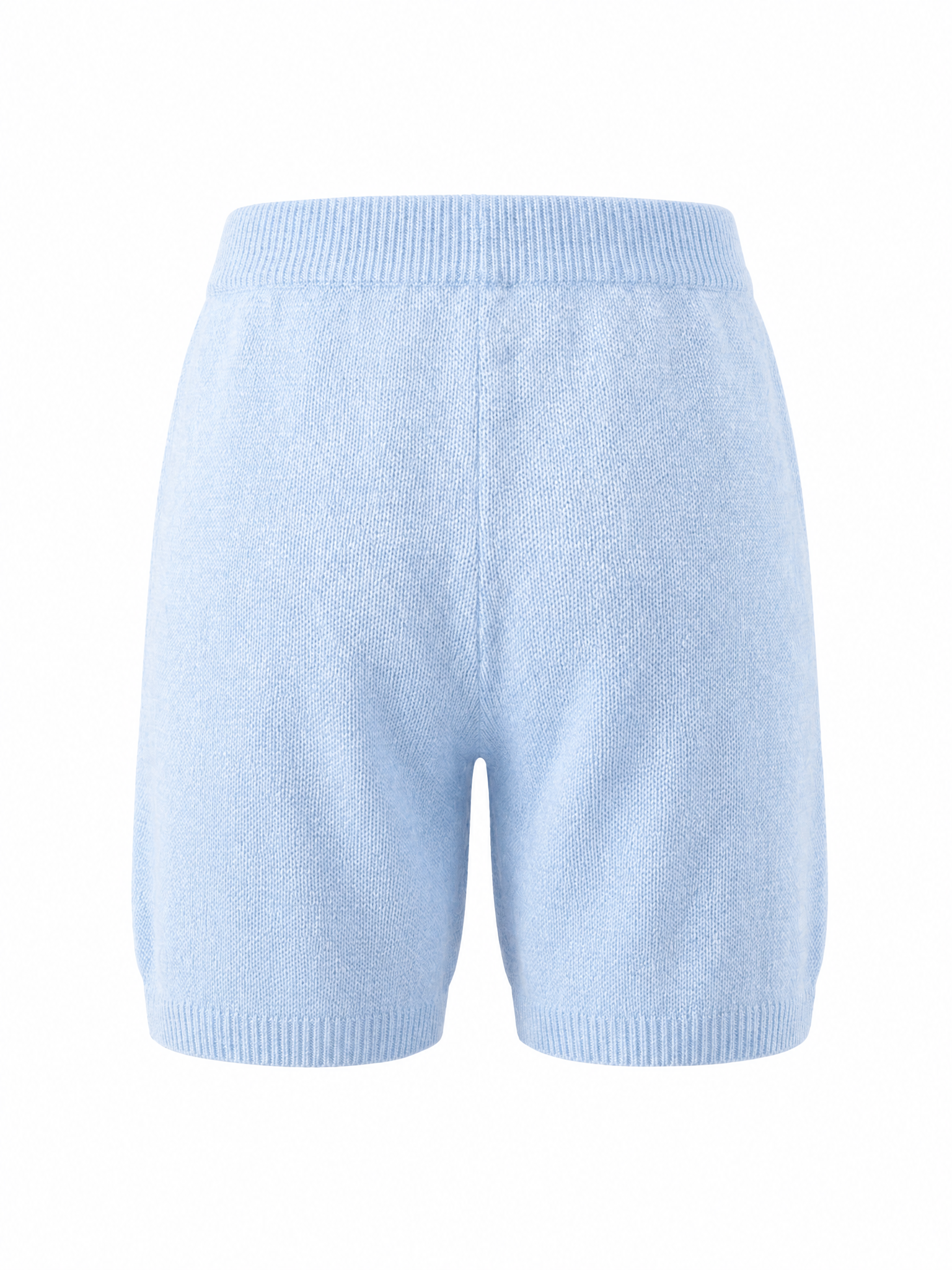 Brick Lane Fuzzy Polo Collar Top and Shorts Set - Blue