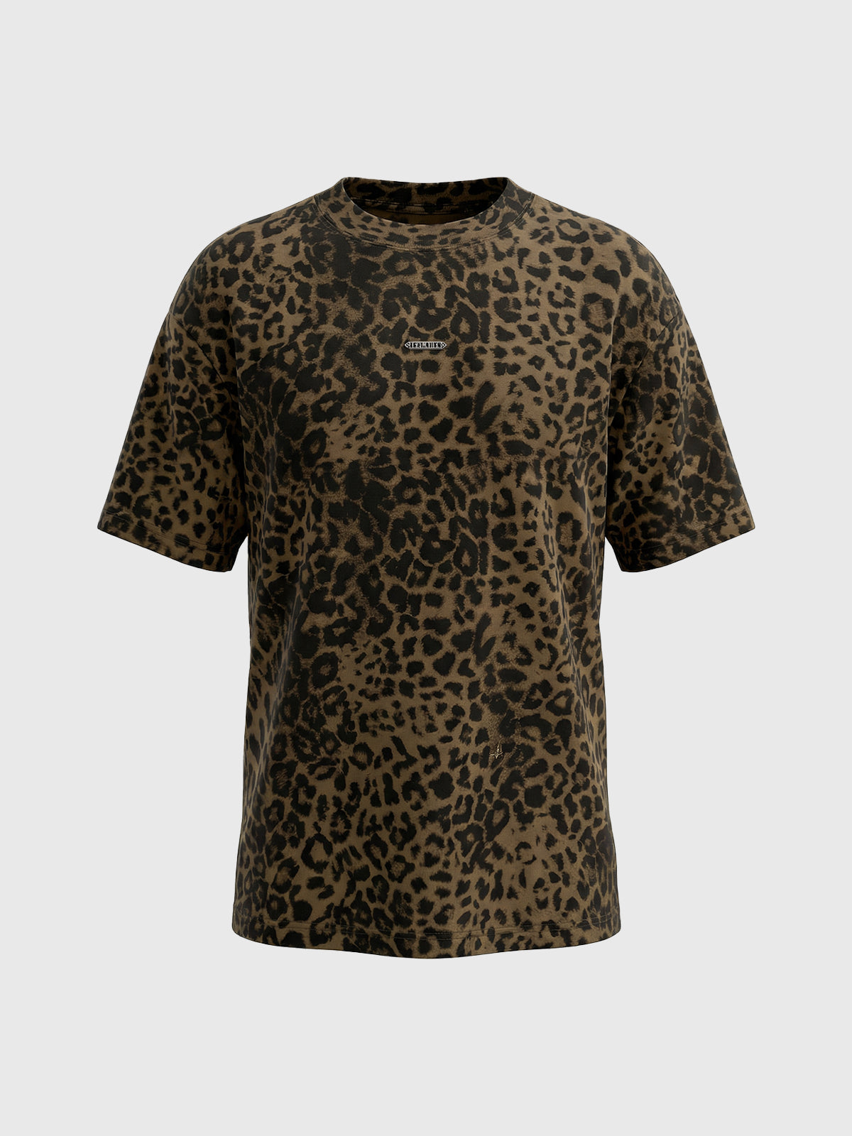 Co-ed Dorm Baggy Leopard Print Tee - Leopard