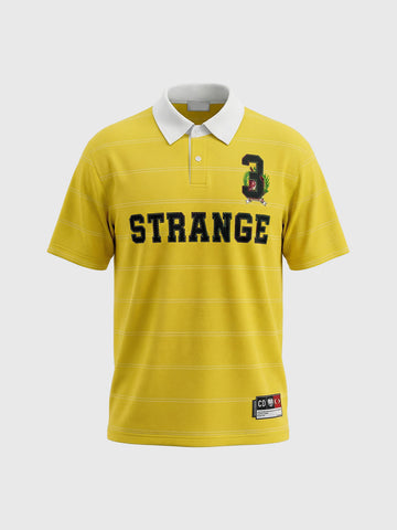 Varsity Jersey Polo - Mustard Yellow