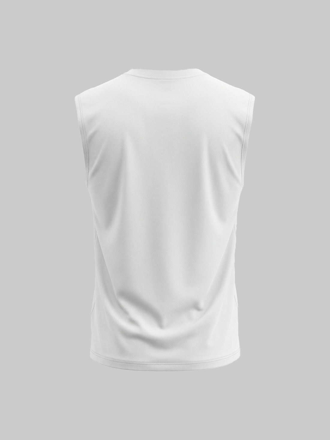 Co-ed Dorm Baggy Graphic Print Tank Top - White