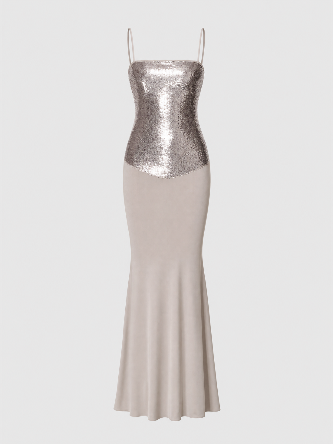 Liquid Gold Sequin Dress - Champagne Beige
