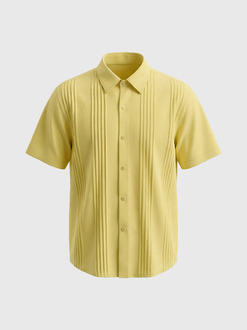 Co-ed Dorm Basic Baggy Boxy Shirt - Yellow