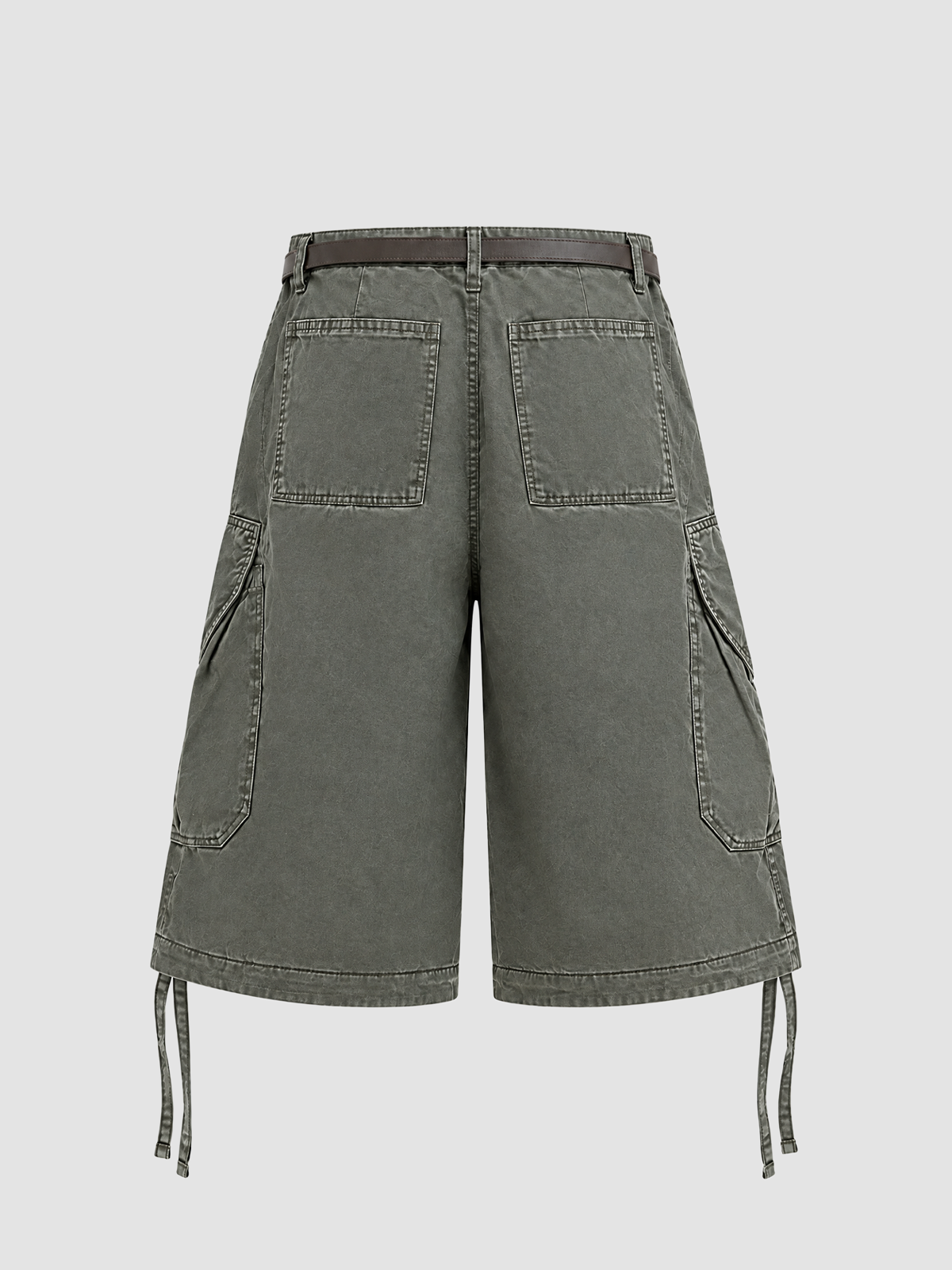 Weekday Outdoor Relaxed Multi-Pocket Utility Cargo Shorts - Olive