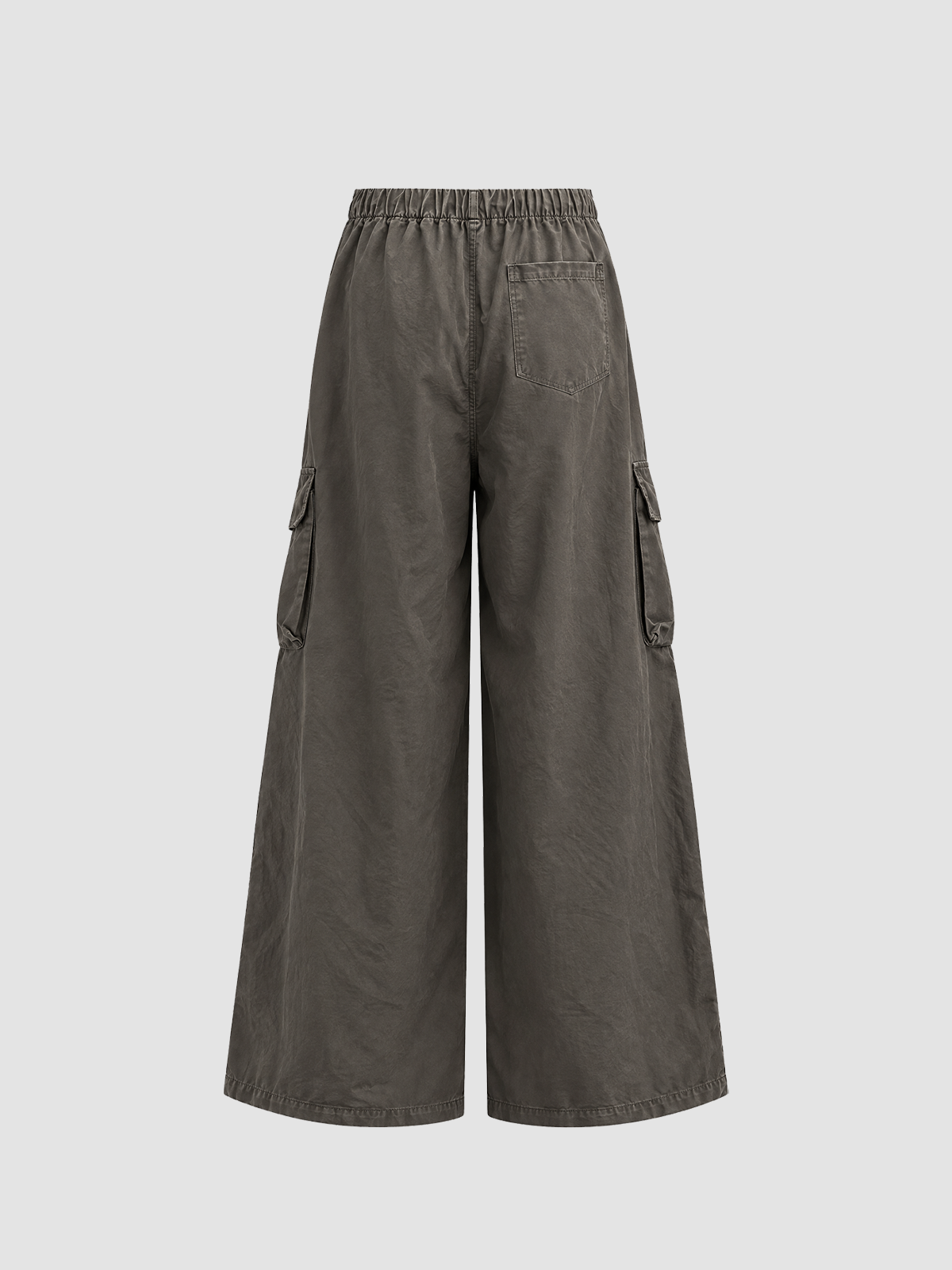 Weekday Outdoor Multi-Pocket Parachute Cargo Maxi Pants - Grey