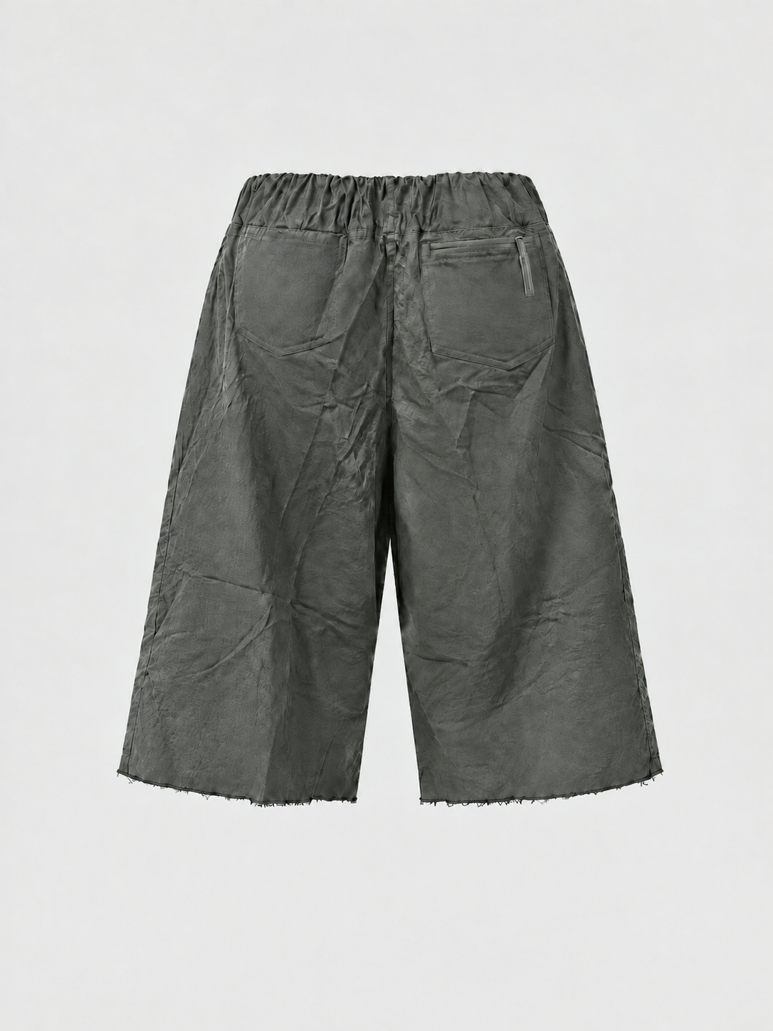 Weekday Outdoor Washed Pleated Relaxed Cargo Shorts - Grey