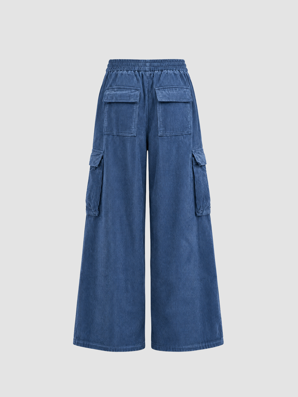 Weekday Outdoor Multi-Pocket Denim Cargo Maxi Pants - Medium Blue