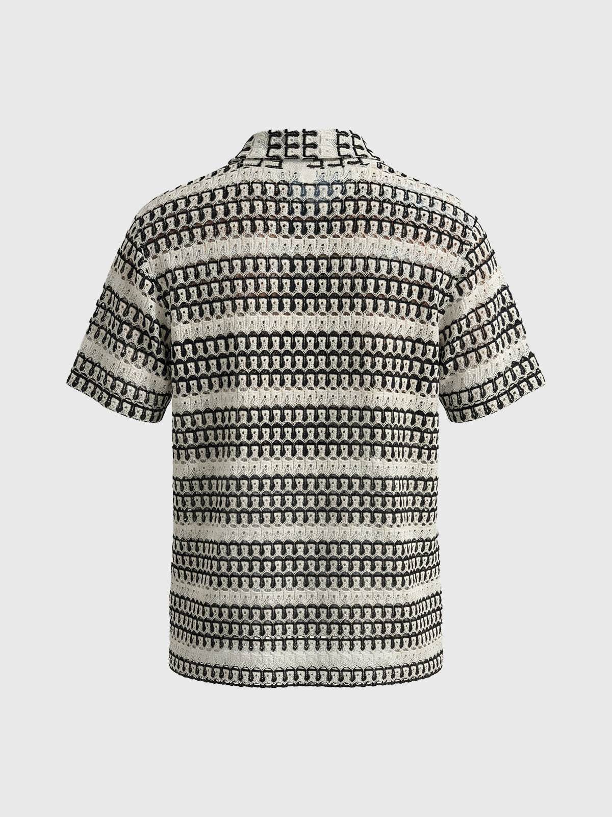 Co-ed Dorm Cutout Baggy Shirt - Mono Stripe