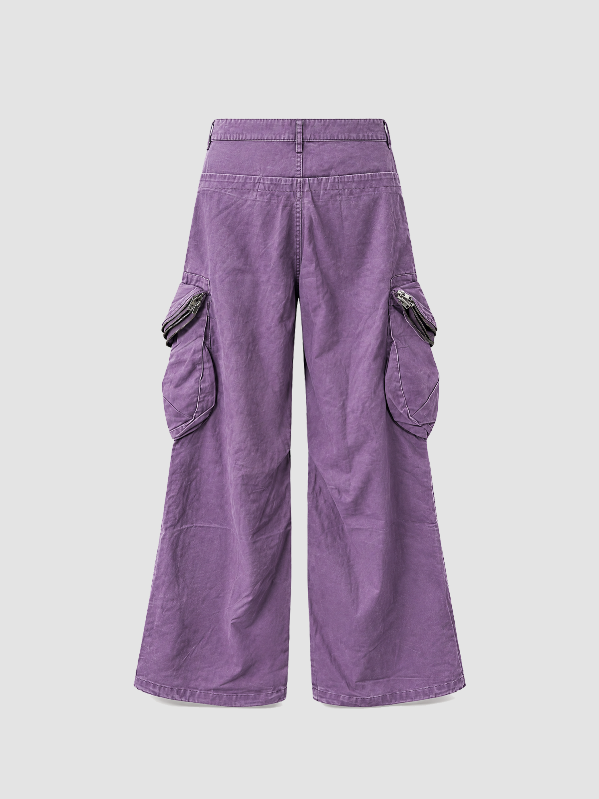 Weekday Outdoor Multi-Pocket Parachute Cargo Maxi Pants - Purple