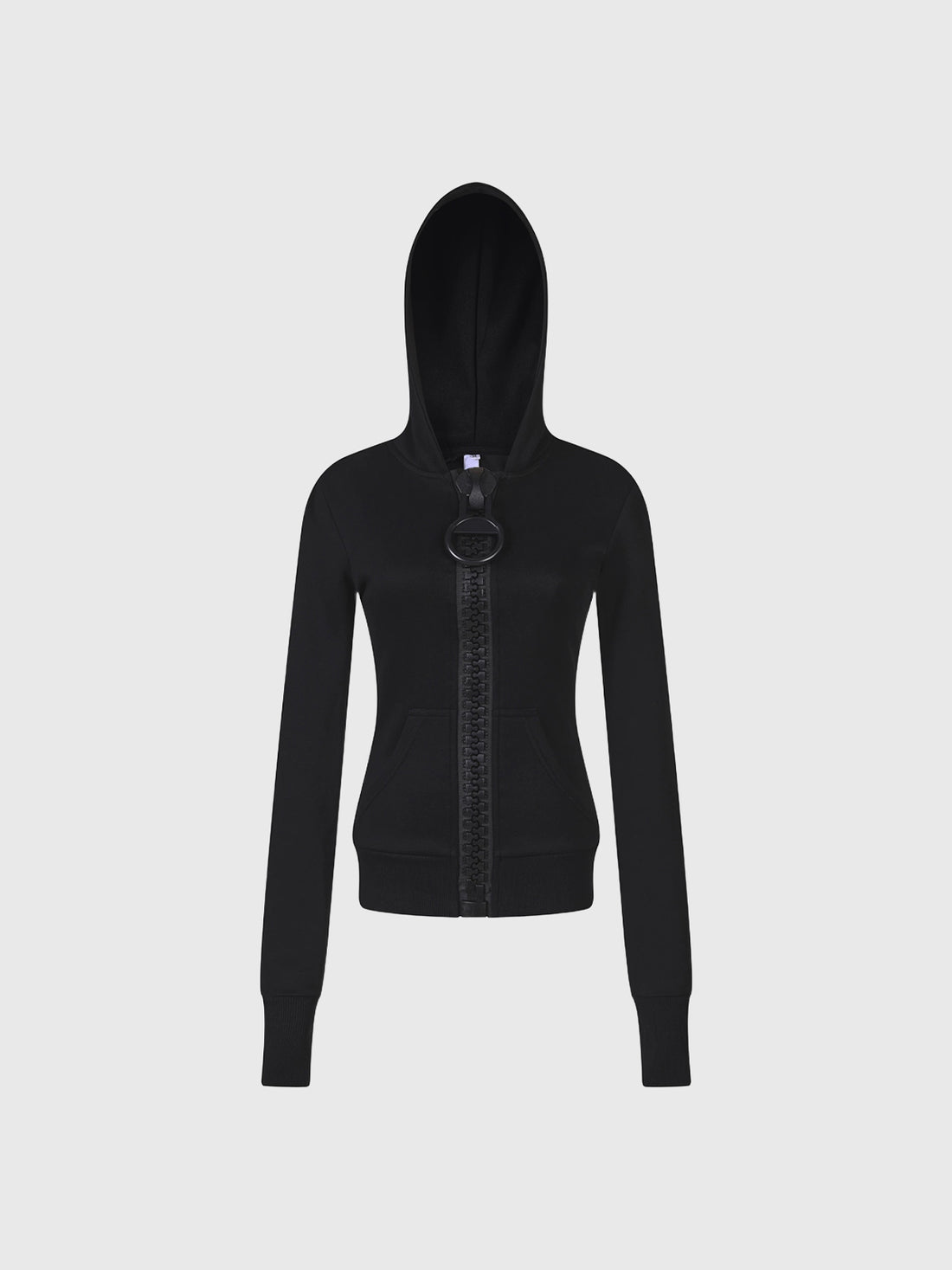Brick Lane Skimming Zip-up Hoodie - Black