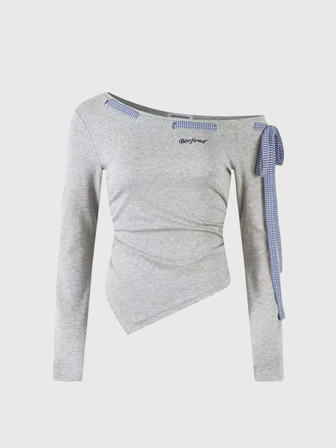 Knot Line Top – Pebble Grey