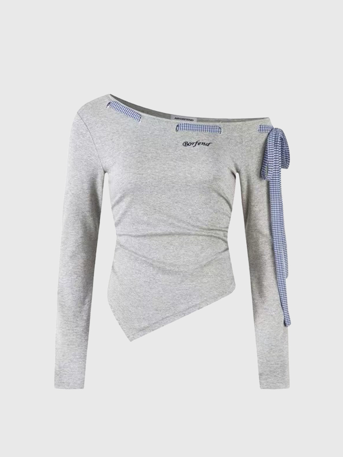 Knot Line Top – Pebble Grey