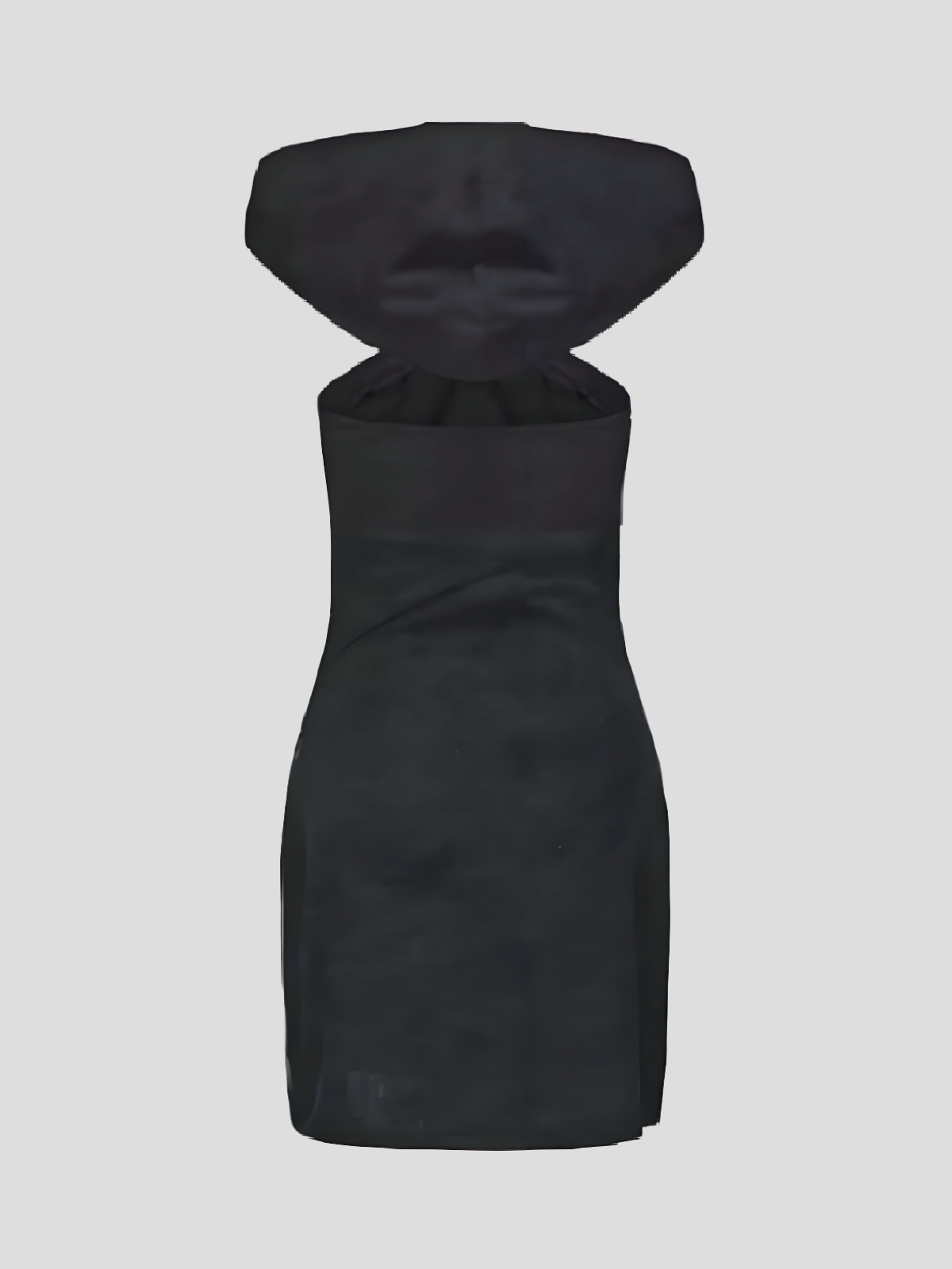 Swipe Left Halter Hoodie Dress – Metro Black