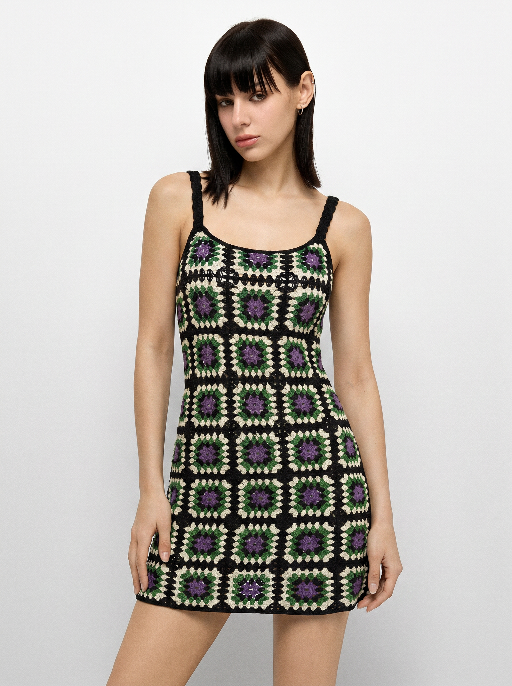 After Hours Knit Mini Dress - Matcha Green