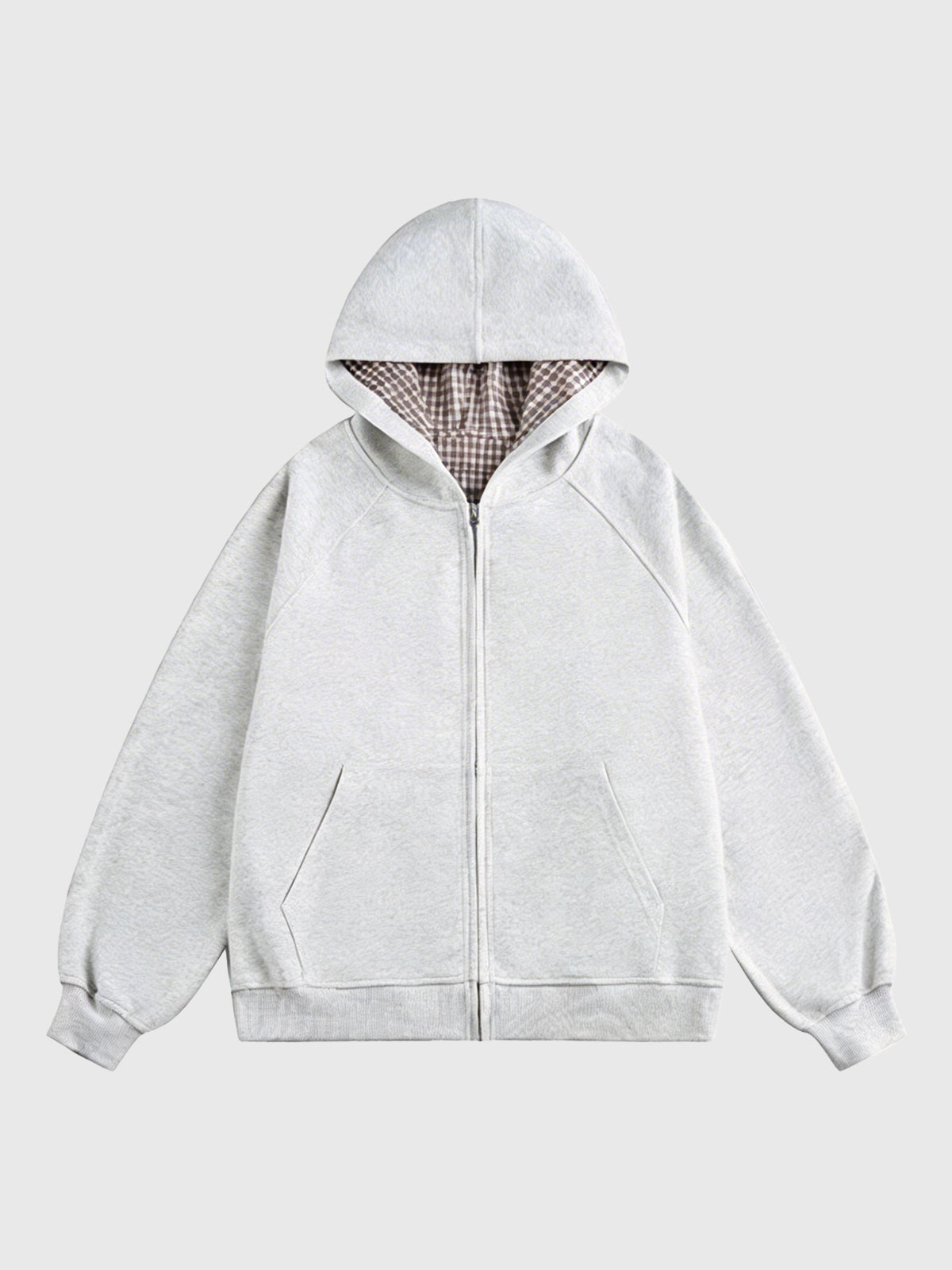 Dorm Check Jacket - Ivory Grey