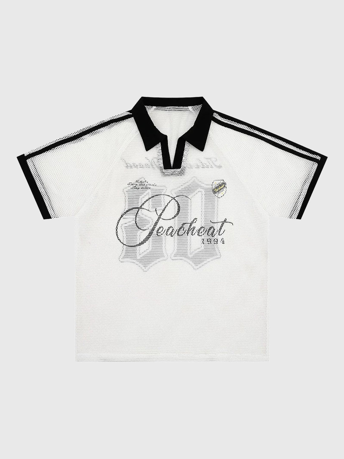 Co-ed Dorm Contrast Number Graphic Soccer Jersey - White