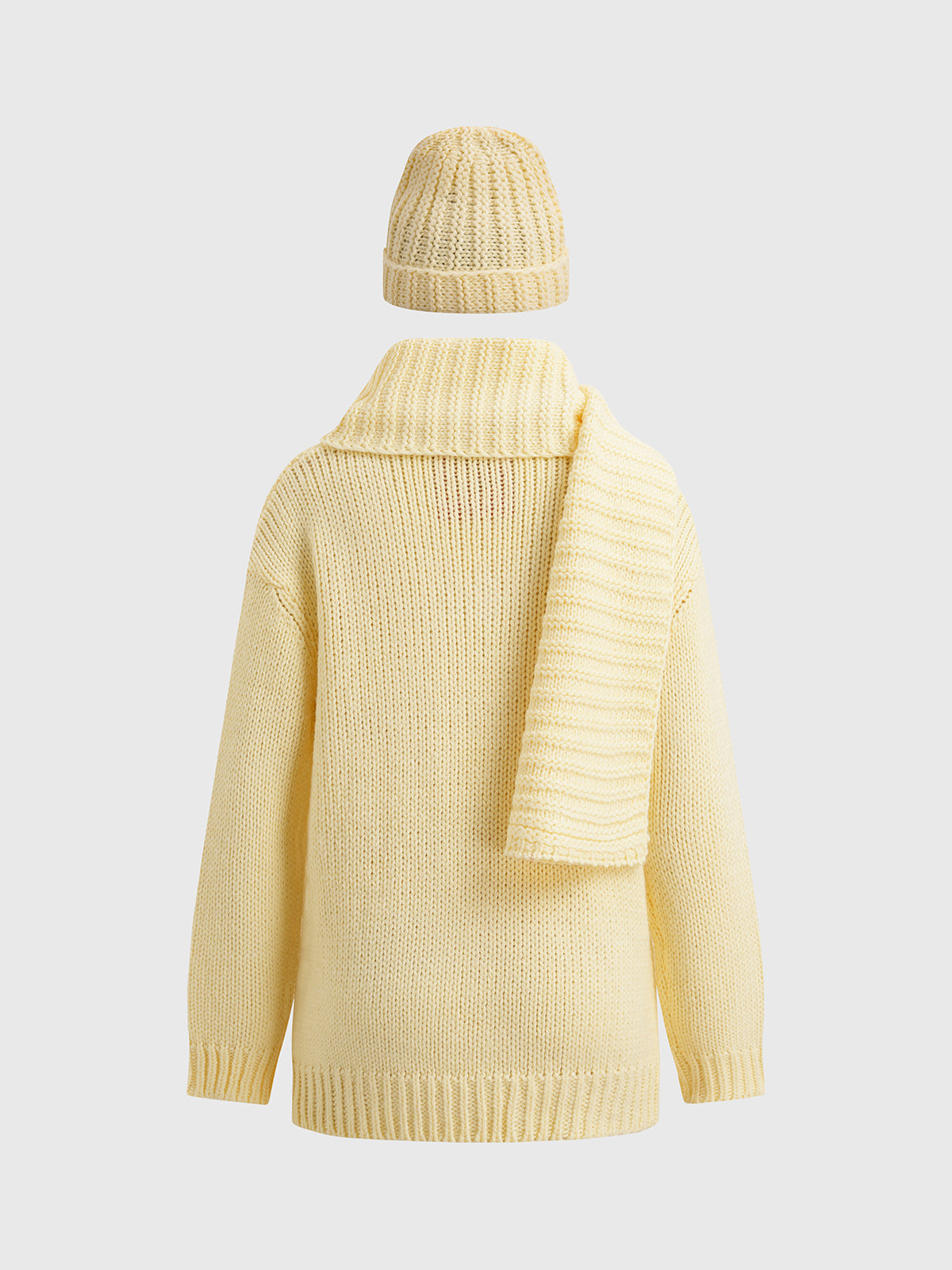 Warm Orbit Knit Sweater – Cream Butter