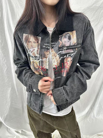 Weekday Outdoor Baggy Camouflage Hooded Top - Grey