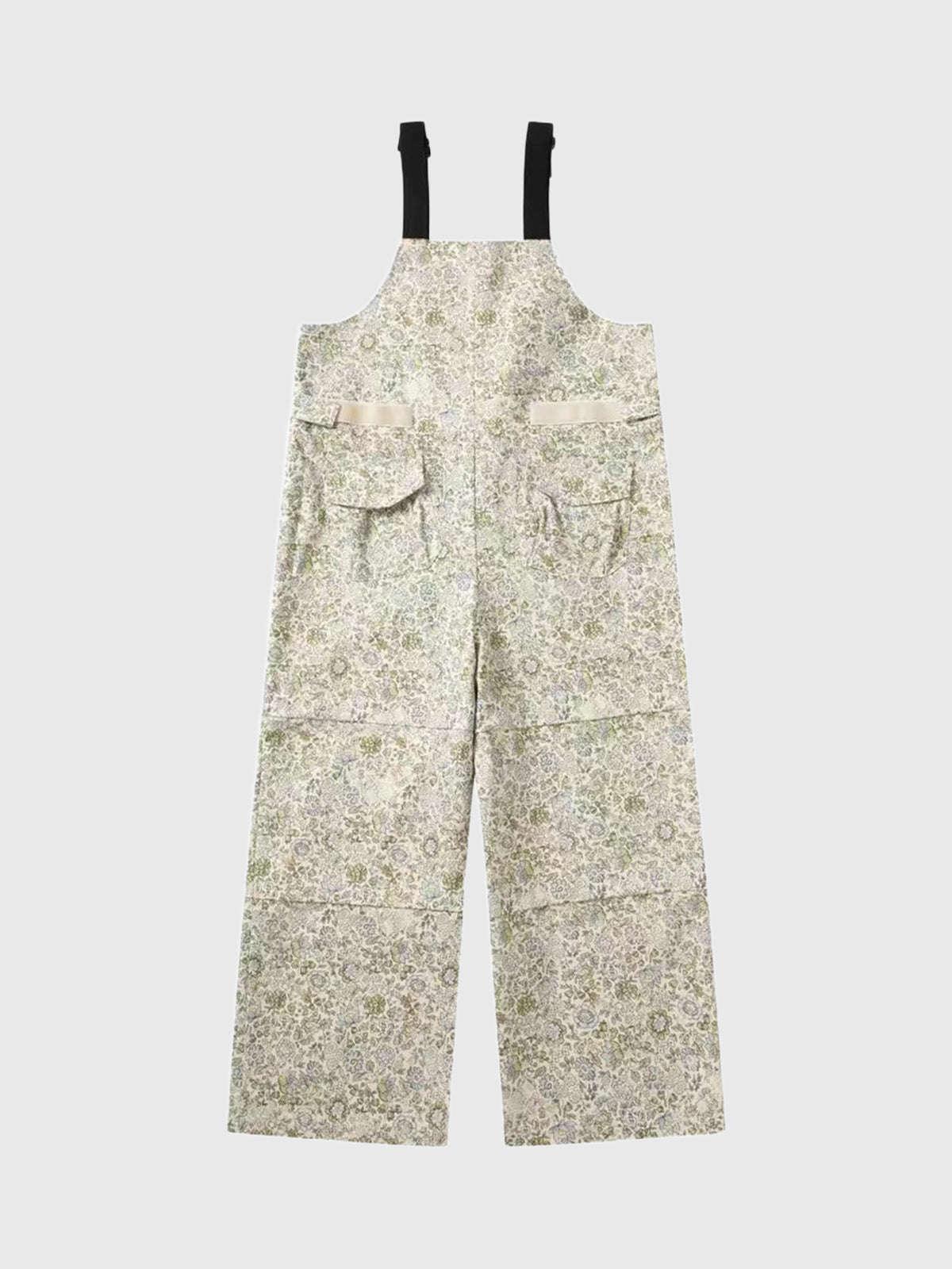 Weekday Outdoor Wide-leg Camouflage Strap Cargo Jumpsuit - Grey