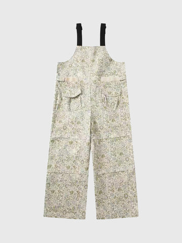 Weekday Outdoor Wide-leg Camouflage Strap Cargo Jumpsuit - Grey