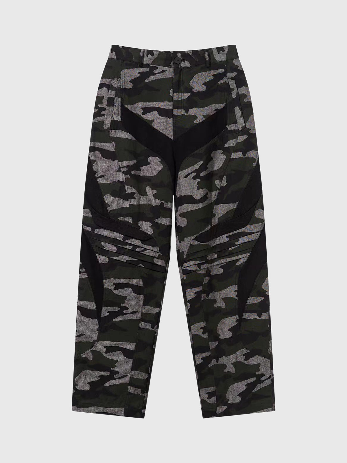 Weekday Outdoor Wide-leg Camouflage Print Parachute Maxi Pants - Black