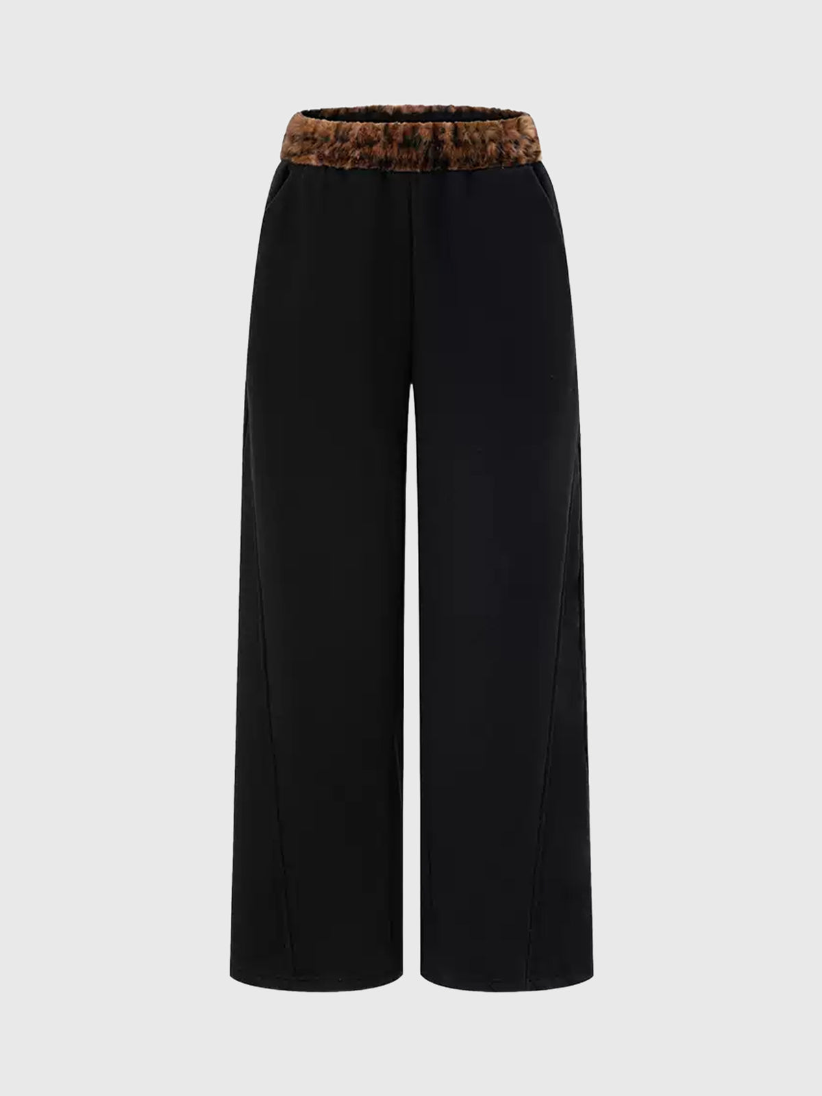 Brick Lane Belted Straight-Leg Tailored Maxi Pants - Black